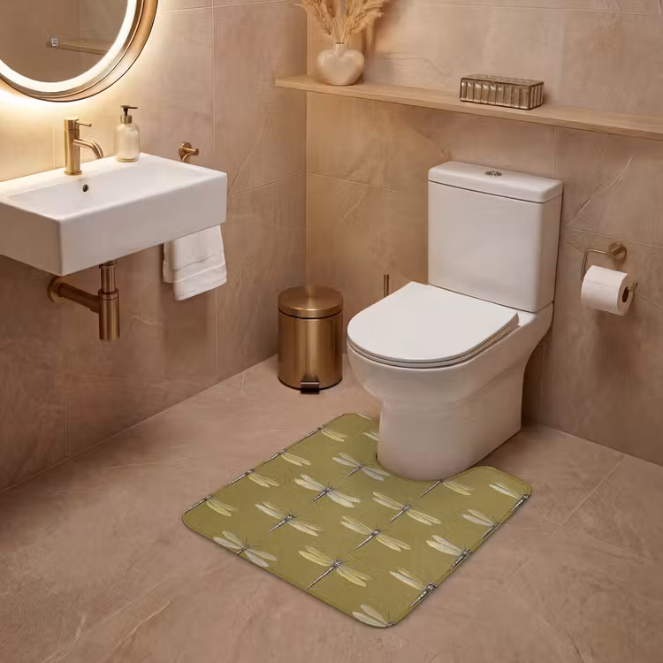 WC Mat - Libellen - Patroon - Groen — 3