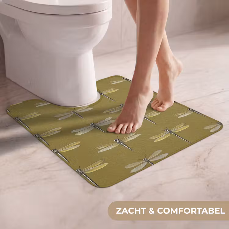 WC Mat - Libellen - Patroon - Groen — 5
