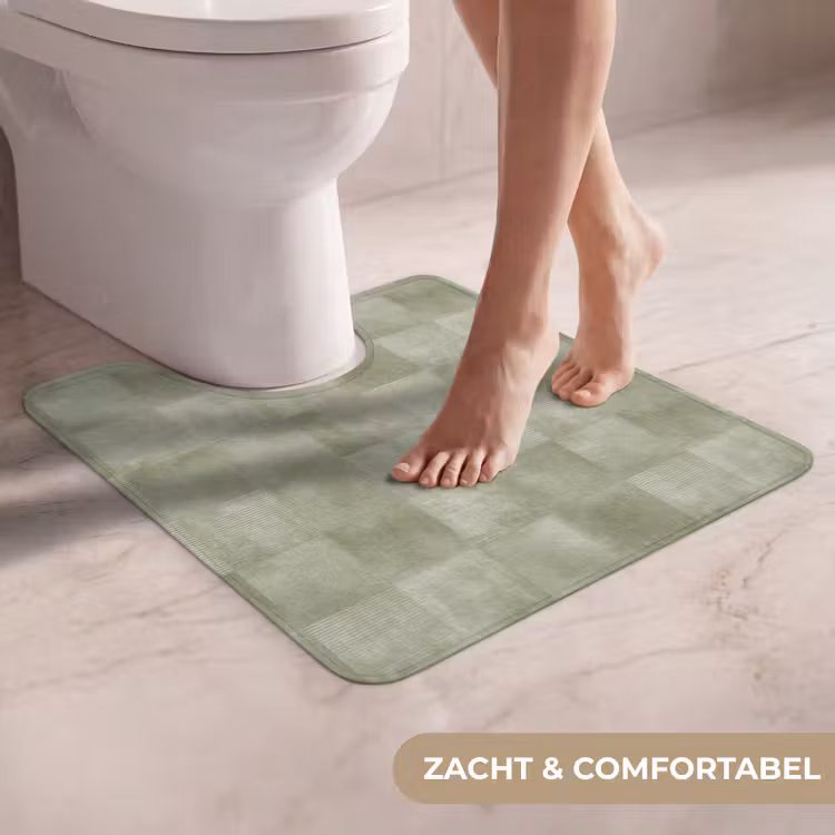 WC Mat - Vlakken - Rustiek - Groen — 5