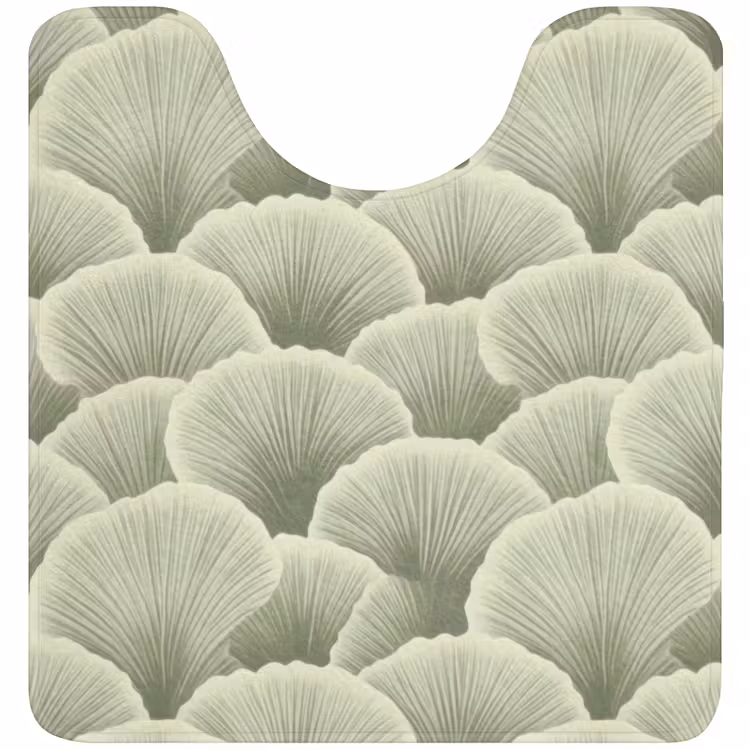 WC Mat - Waaier - Blad - Groen — 1