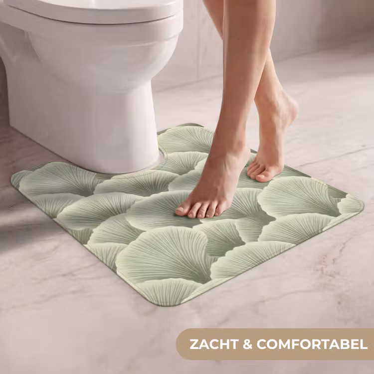 WC Mat - Waaier - Blad - Groen — 5