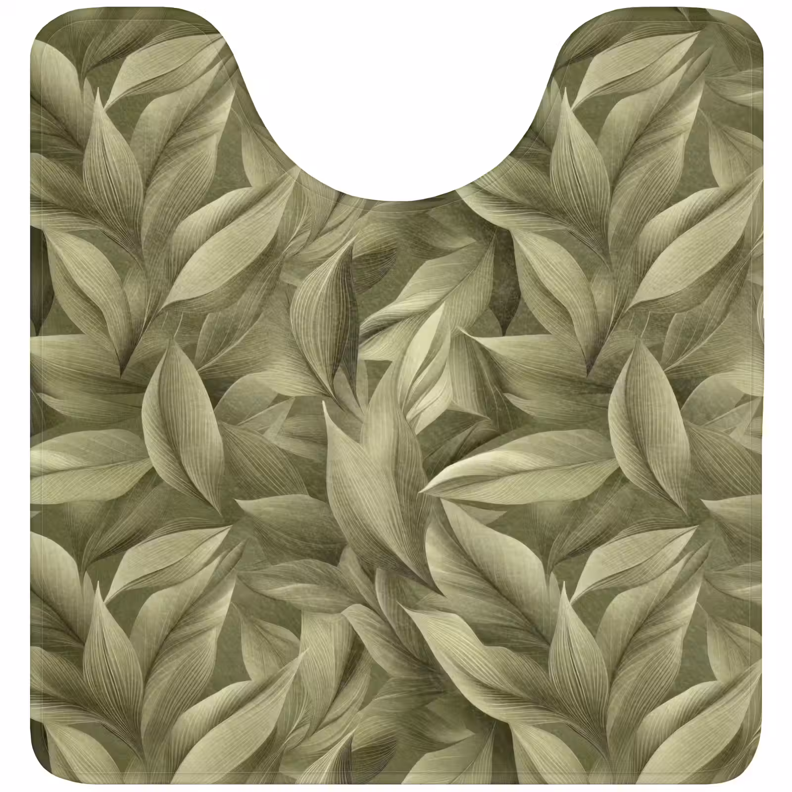 WC Mat - Bladeren - Modern - Groen — 1