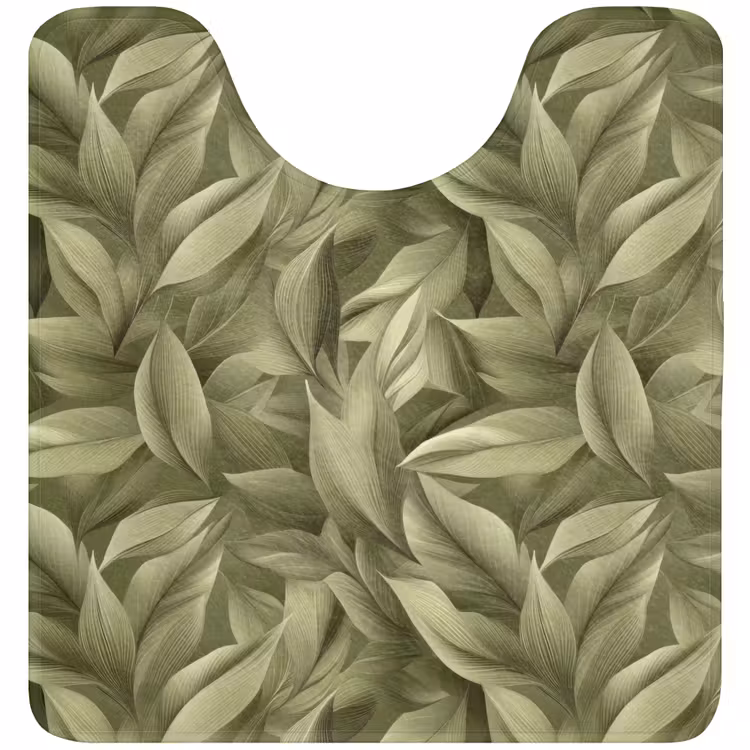 WC Mat - Bladeren - Modern - Groen — 1