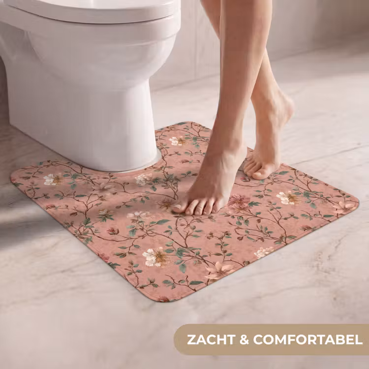 WC Mat - Botanisch - Bloemen - Roze — 5