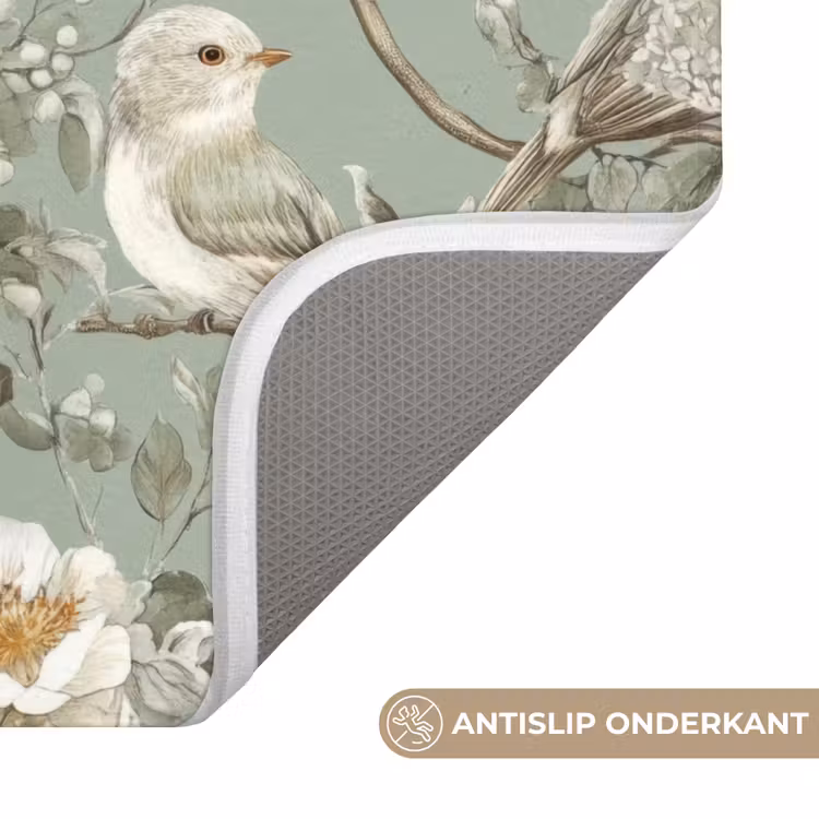 WC Mat - Roze - Vogels - Kleurrijk — 4