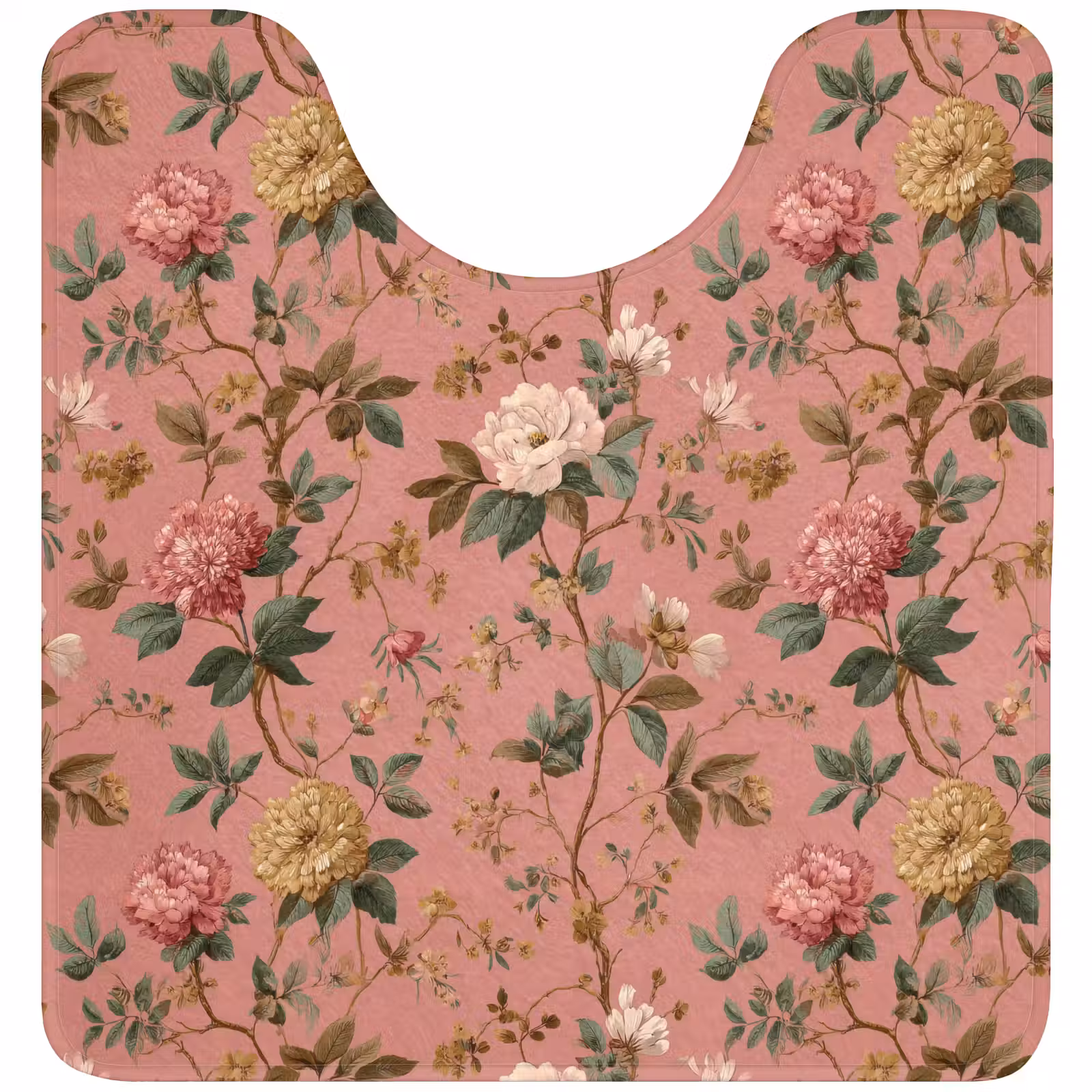 WC Mat - Klassiek - Botanisch - Roze — 1