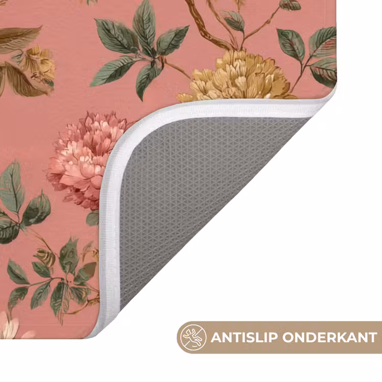 WC Mat - Klassiek - Botanisch - Roze — 4