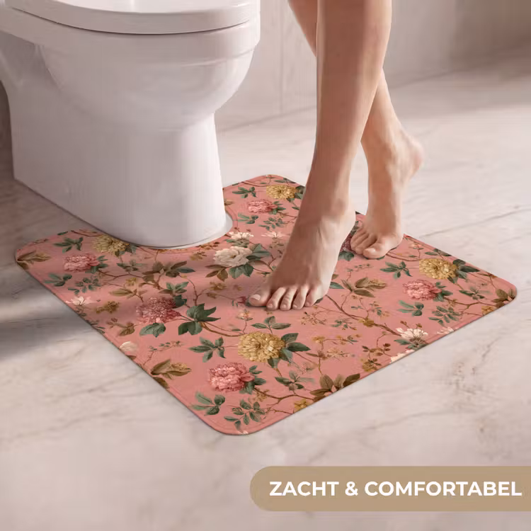 WC Mat - Klassiek - Botanisch - Roze — 5