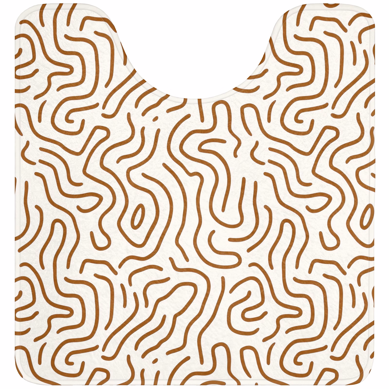 WC Mat - Minimalistisch - Patroon - Terracotta — 1