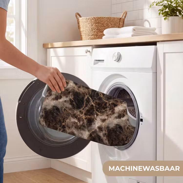 WC Mat - Bruin - Goud - Marmer — 6