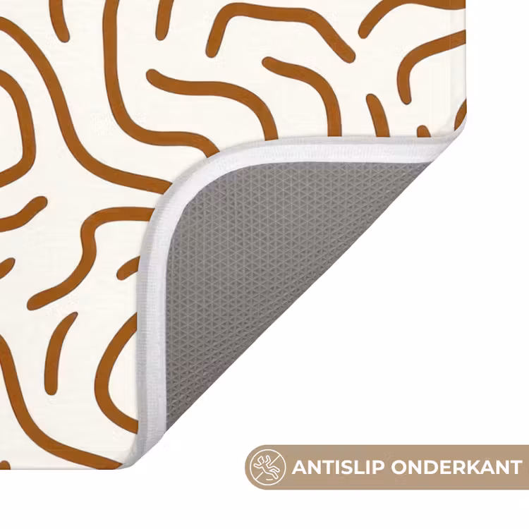 WC Mat - Minimalistisch - Patroon - Terracotta — 4