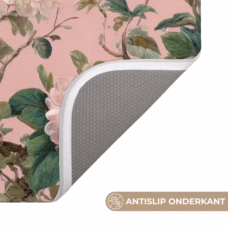 WC Mat - Pioenrozen - Botanisch - Vogel — 4