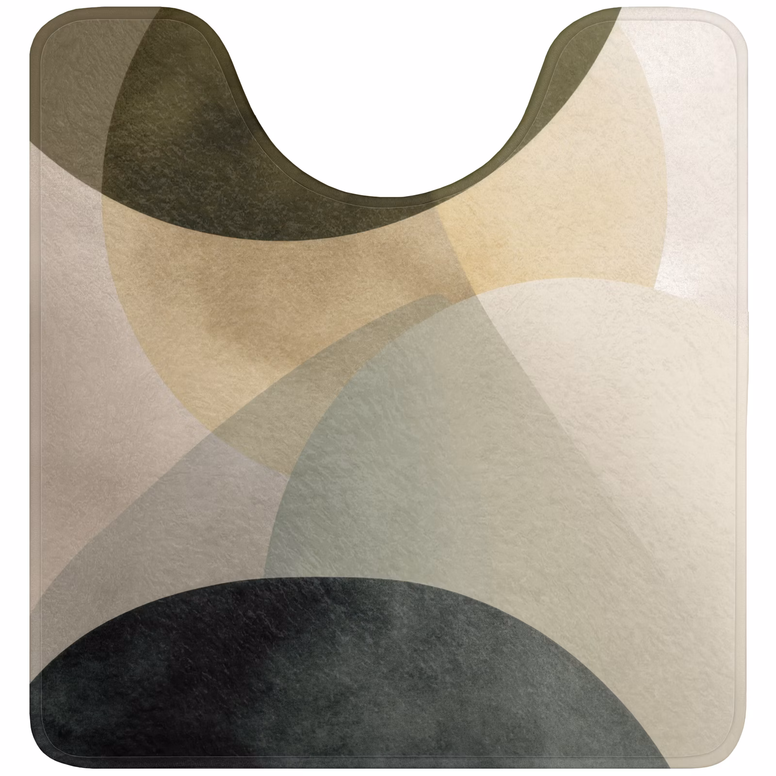 WC Mat - Vlakken - Abstract - Beige - Cirkels — 1