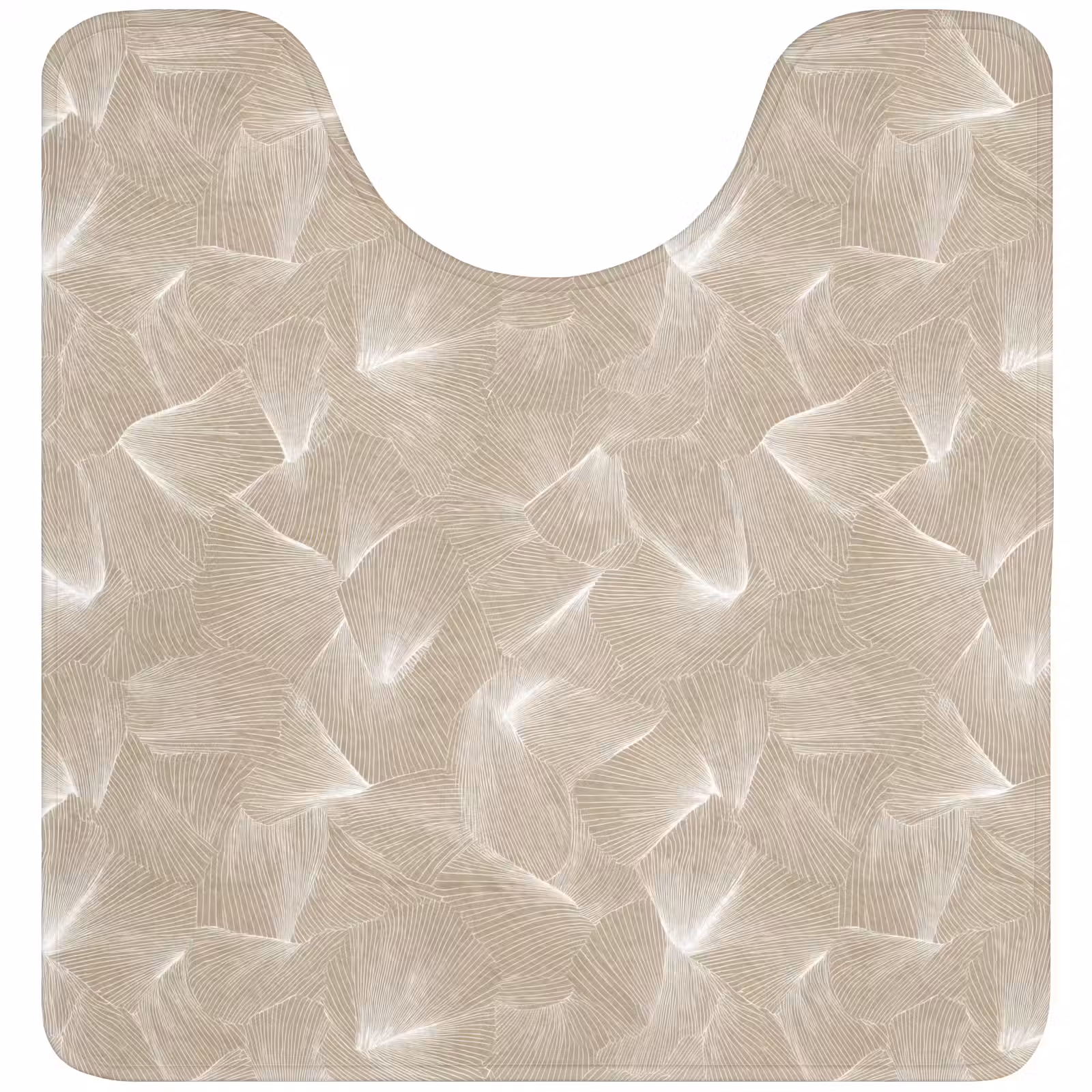 WC Mat - Organisch - Textuur - Beige — 1