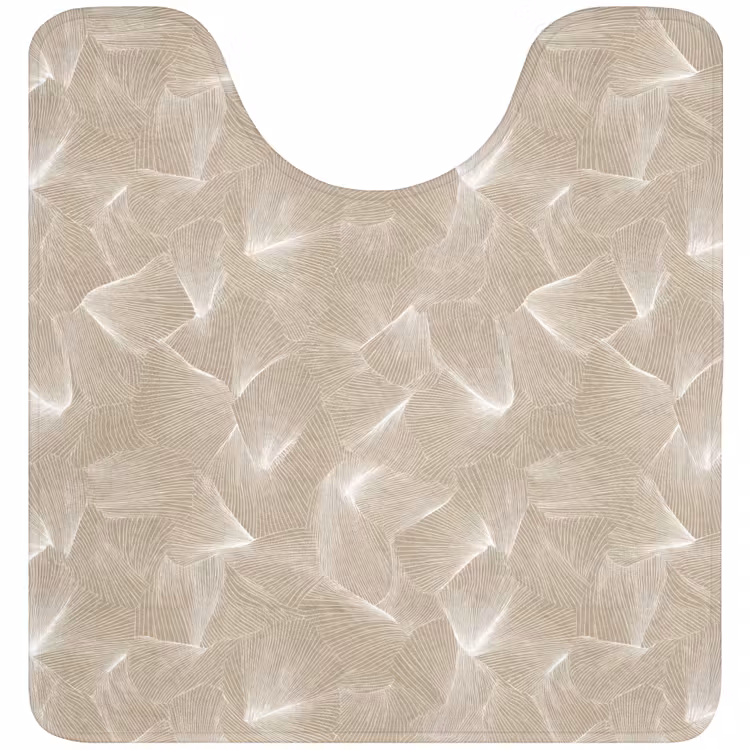 WC Mat - Organisch - Textuur - Beige — 1