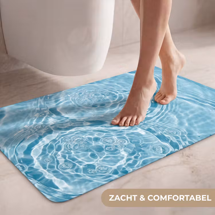 WC Mat - Water - Blauw - bubbels — 7
