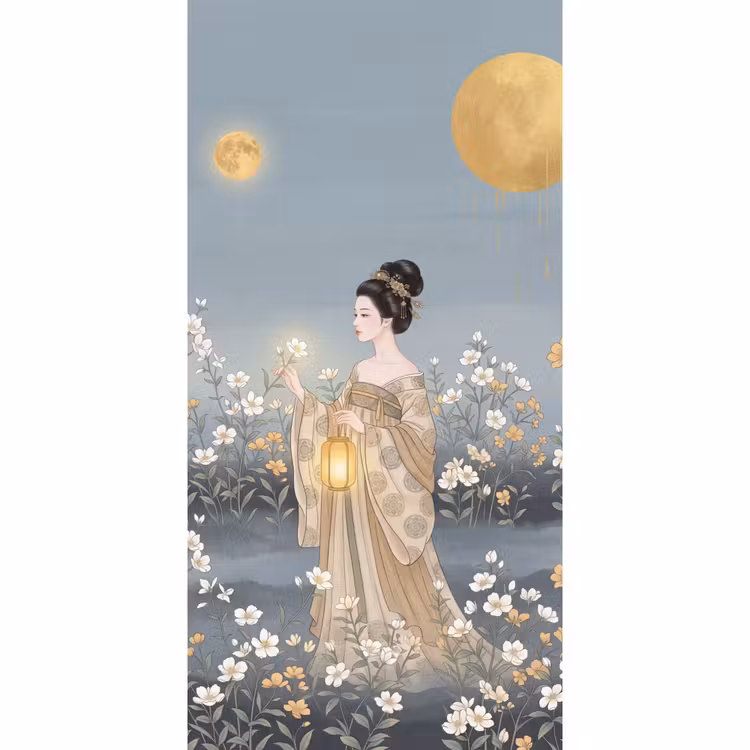 Behang - Aziatisch - Vrouw - Kimono — 2
