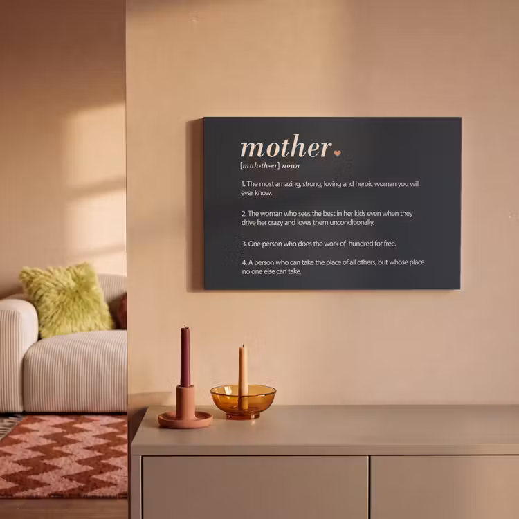 Canvas schilderij - Mama definitie - Mother - Quotes - Spreuken — 2