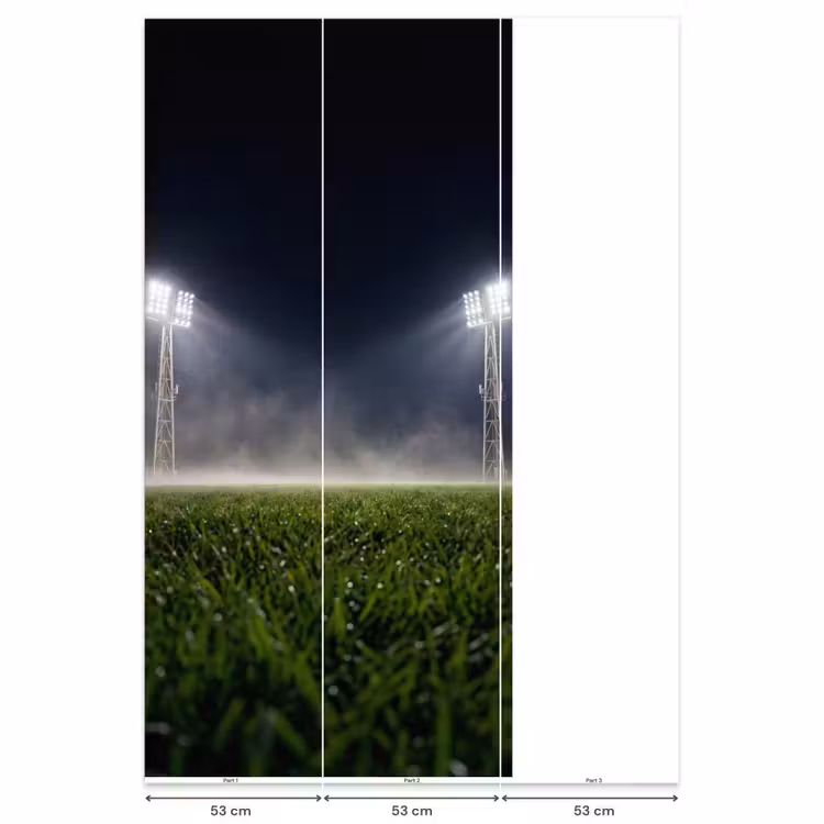 Behang - Stadion - Lichtmast - Sport - Nacht — 6