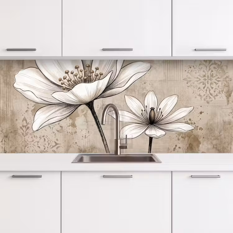 Keuken achterwand - Modern - Design - Wit — 4