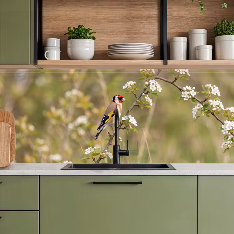 Keuken achterwand - Putter - Bloesem - Lente - Natuur - Kleurrijk — 8
