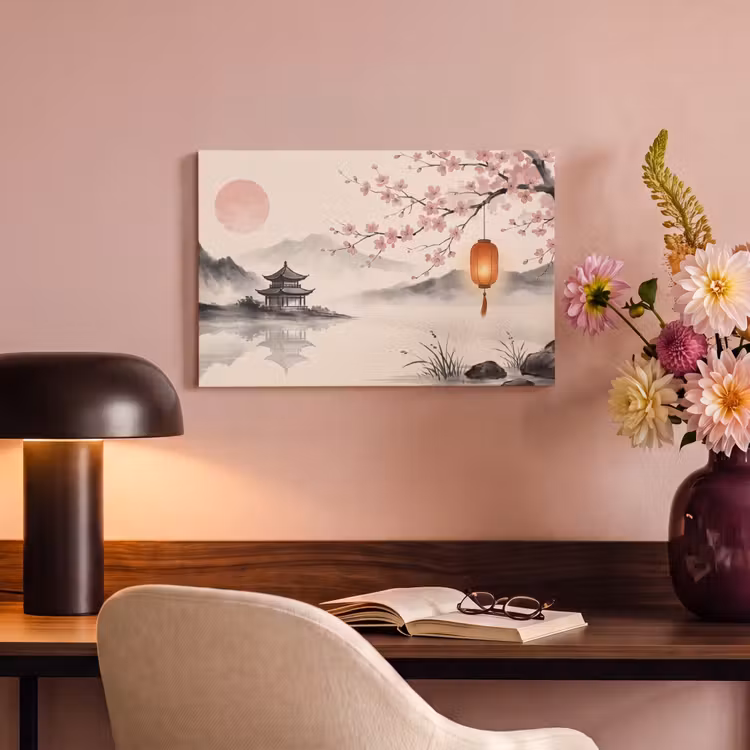 Canvas schilderij - Zon - Japans - Traditioneel — 4