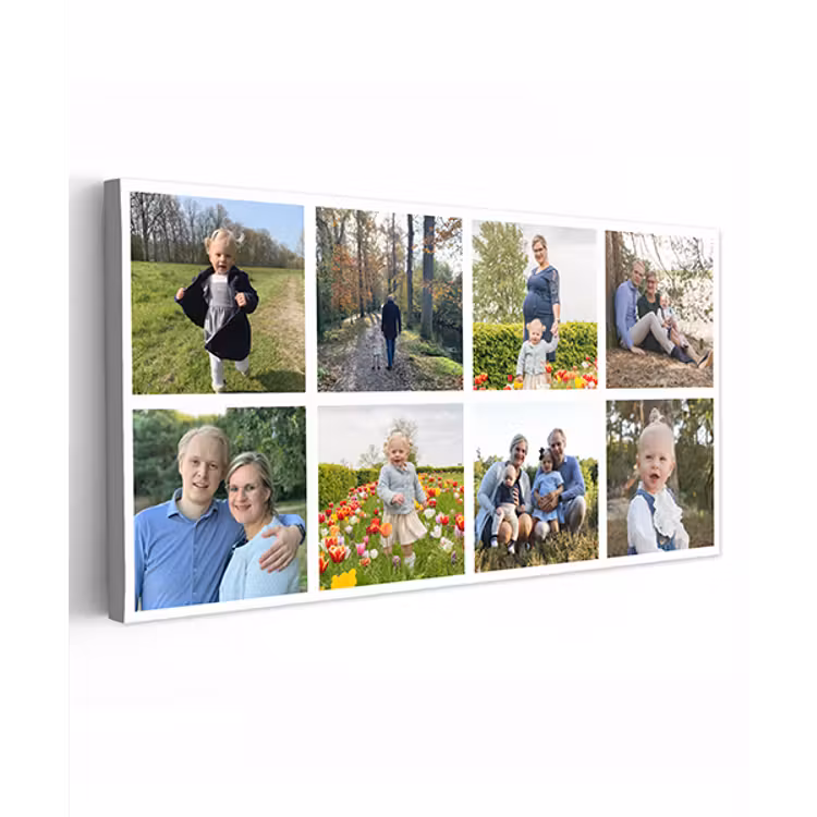 Canvas collage - Liggend - 8 foto's — 1