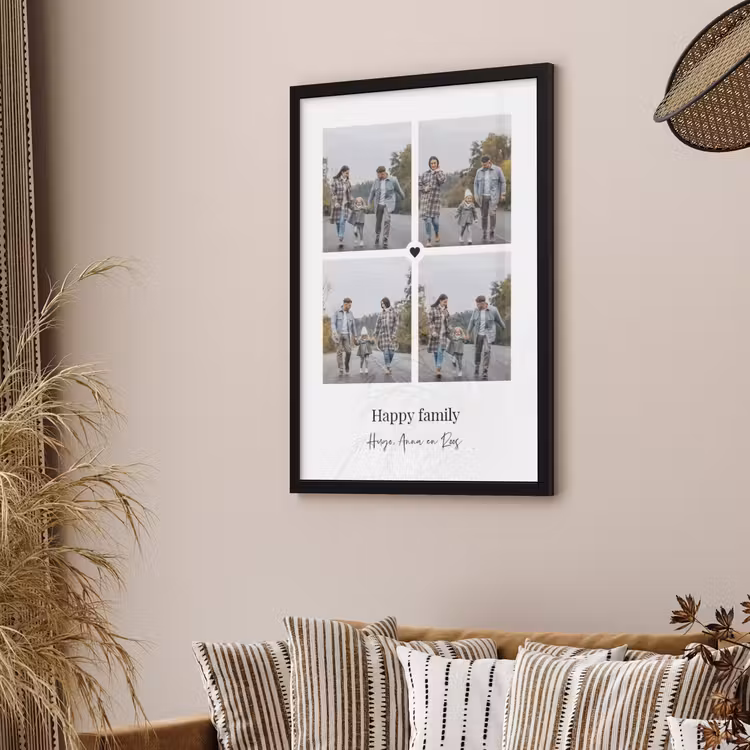 Foto in lijst – Collage met hartje — 3