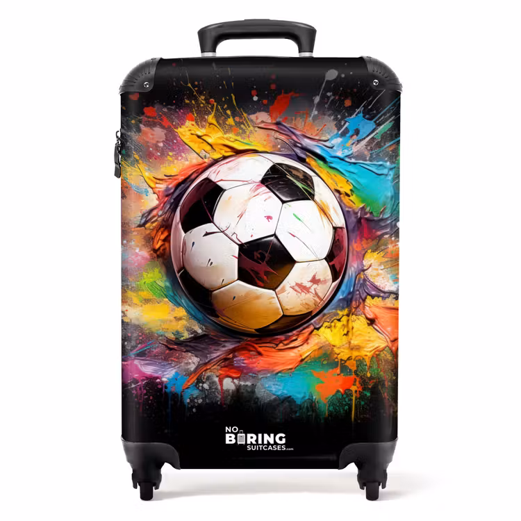 Koffer - Voetbal omringd door verfklodders — 1