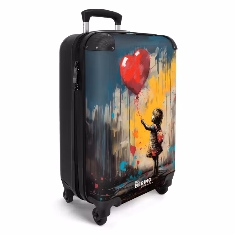 Koffer - Meisje met ballon in graffiti stijl — 2