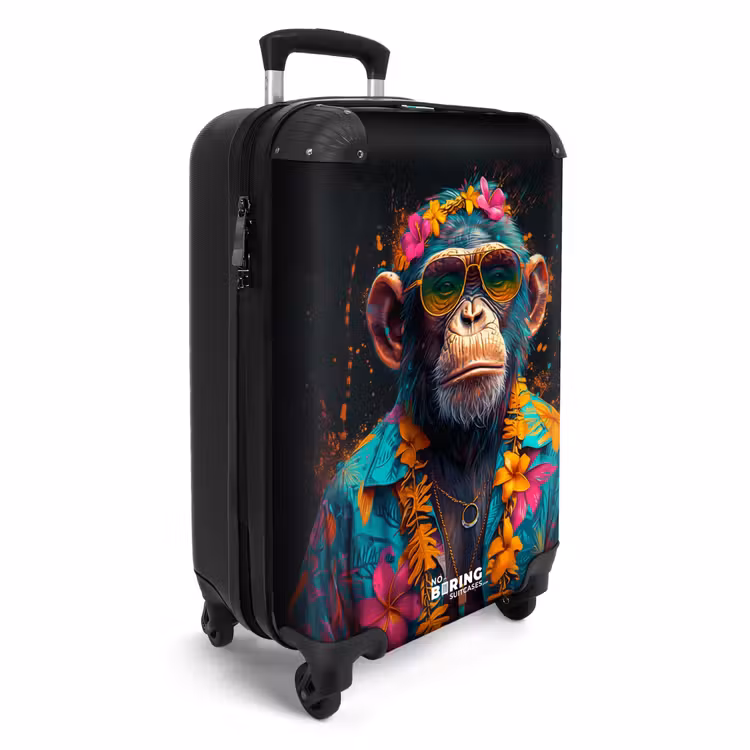 Koffer - Chimpansee met Hawaii blouse — 2