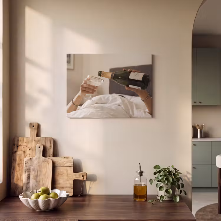 Akoestisch schilderij - Champagne - Bed - Bubbels — 3