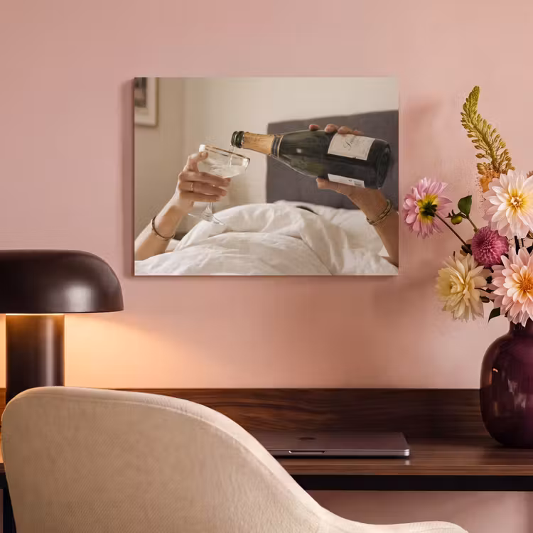Akoestisch schilderij - Champagne - Bed - Bubbels — 4