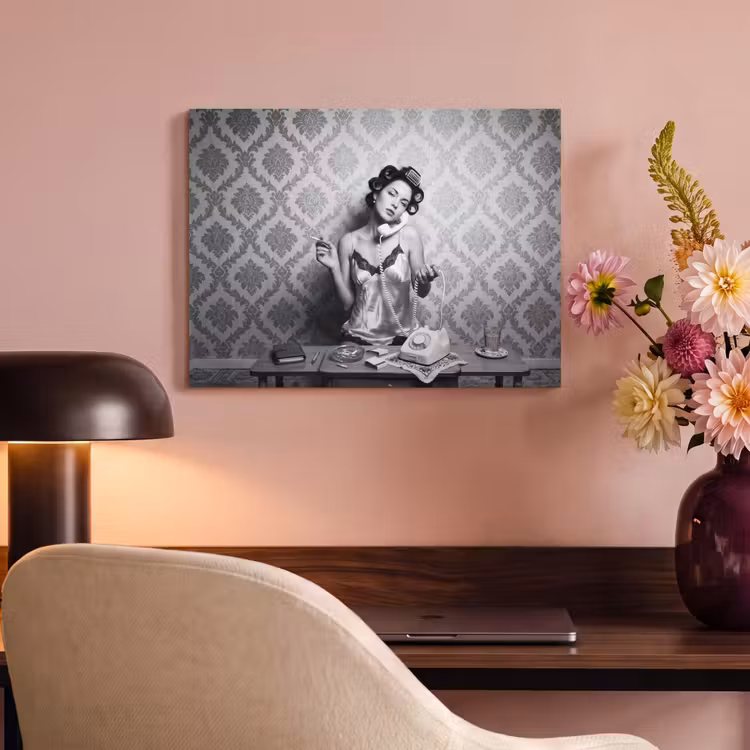 Akoestisch schilderij - Chic - Vrouw - Zwart - Wit — 4
