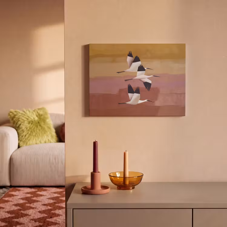 Akoestisch schilderij - Vogels - Snavel - Abstract — 2