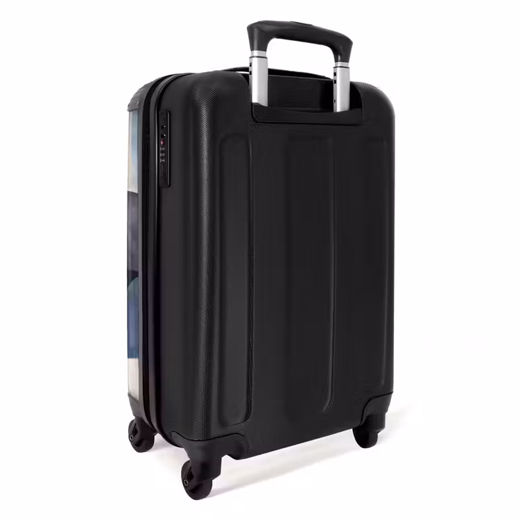 Koffer - Patroon - Blauw - Vierkanten — 4