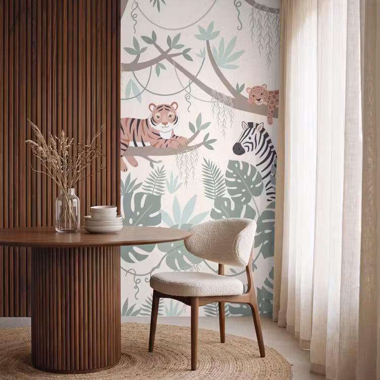 Behang - Jungle - Rustiek - Pastel — 4