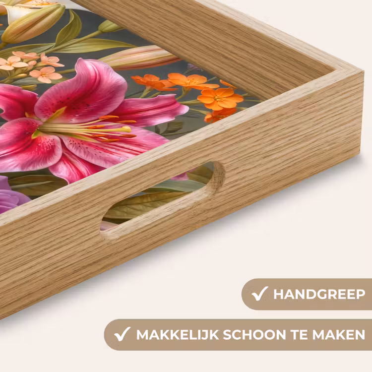 Dienblad - Bloemen - Boeket - Natuur - Kleurrijk - Modern — 5