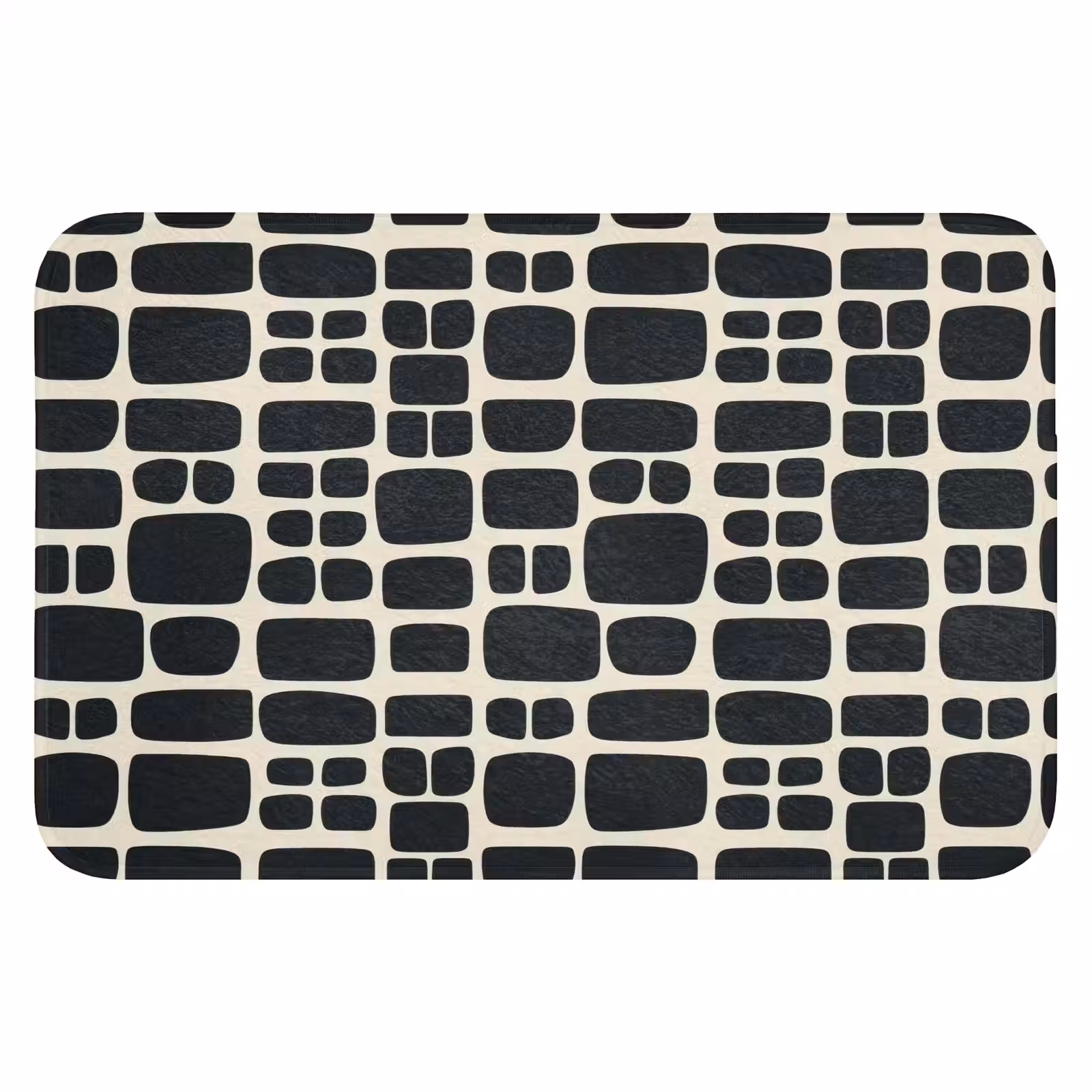 Badmat - Modern - Organisch - Zwart — 1