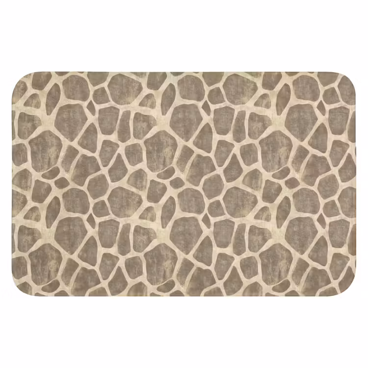 Badmat - Giraf - Patroon - Beige - Bruin — 1