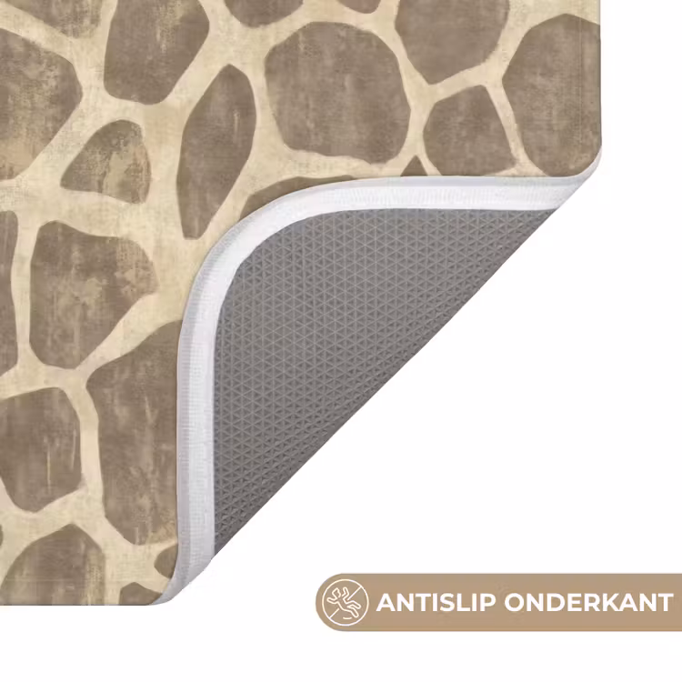 Badmat - Giraf - Patroon - Beige - Bruin — 3