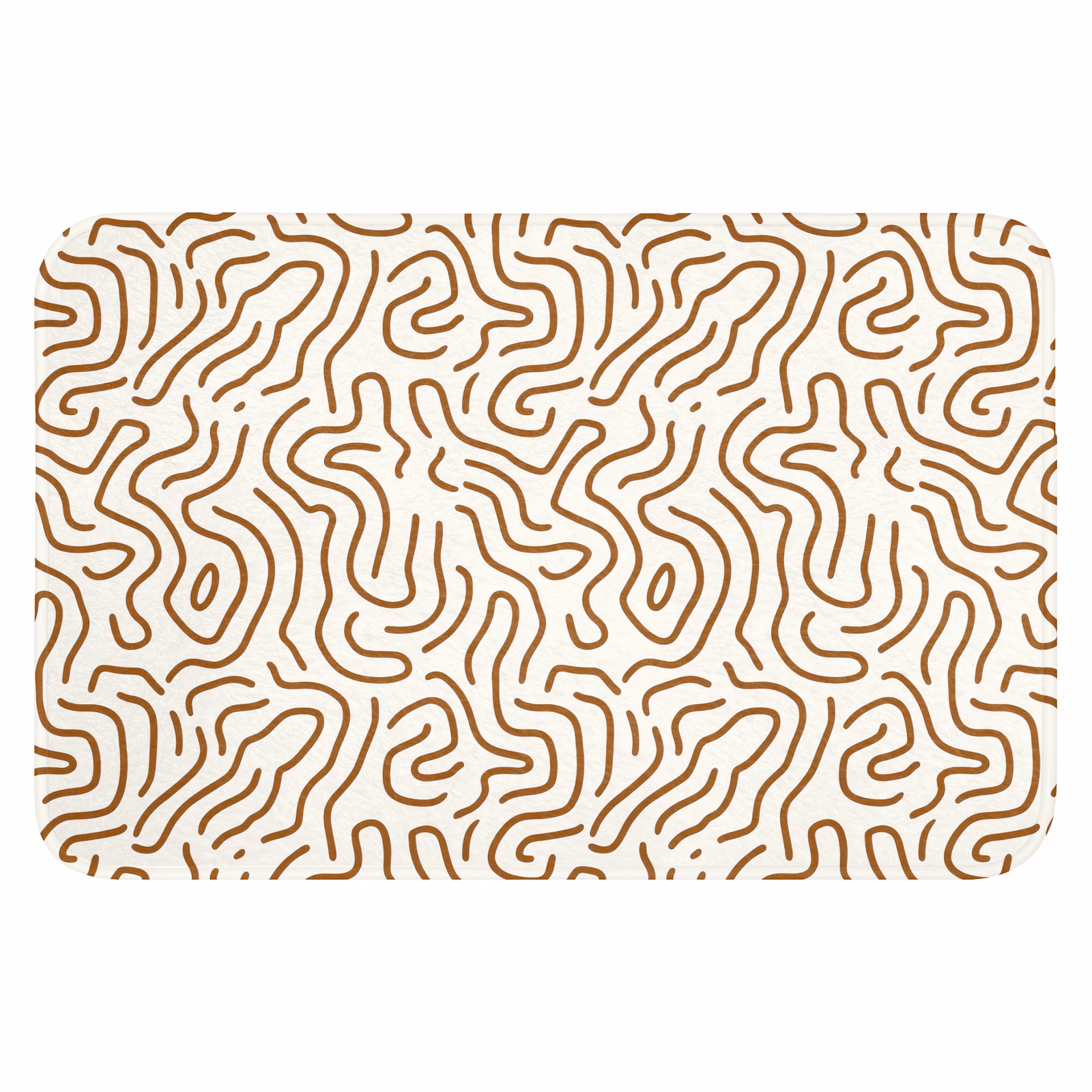 Badmat - Minimalistisch - Patroon - Terracotta — 1
