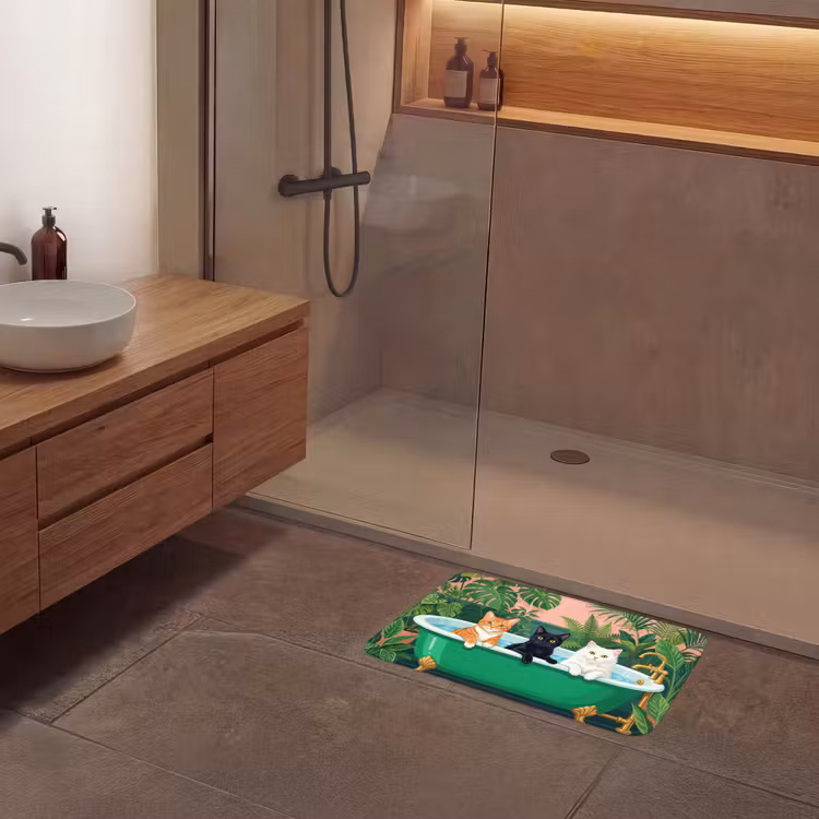 Badmat - Badkamer - Kattenparade - Kleurrijk — 6