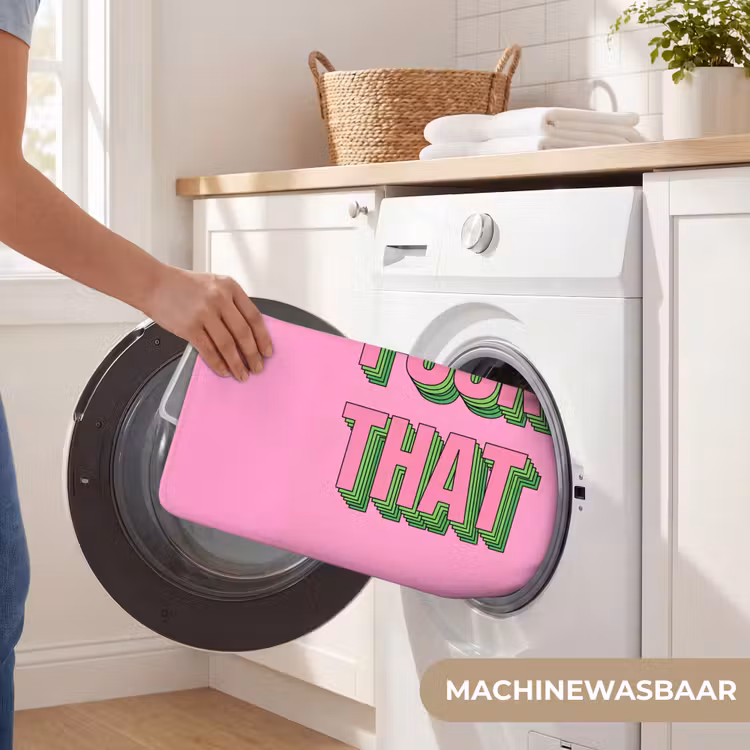 Badmat - Tekst - Bold - Roze — 7