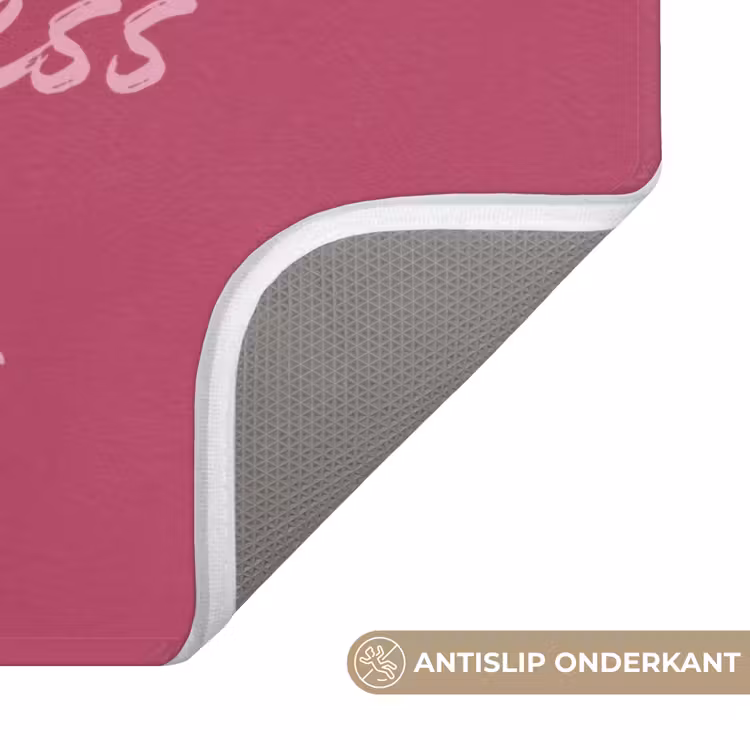 Badmat - eat me out don't stress me out - Roze - Minimalistisch — 3