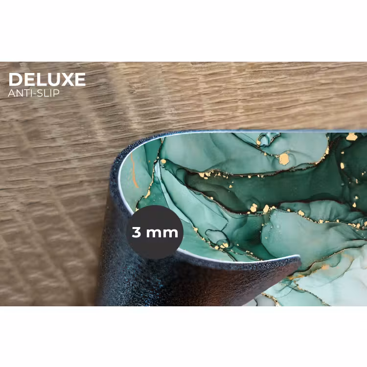 Placemat - 6 stuks - Goud - Marmer - Groen - Luxe - Marmerlook - Grijs — 4
