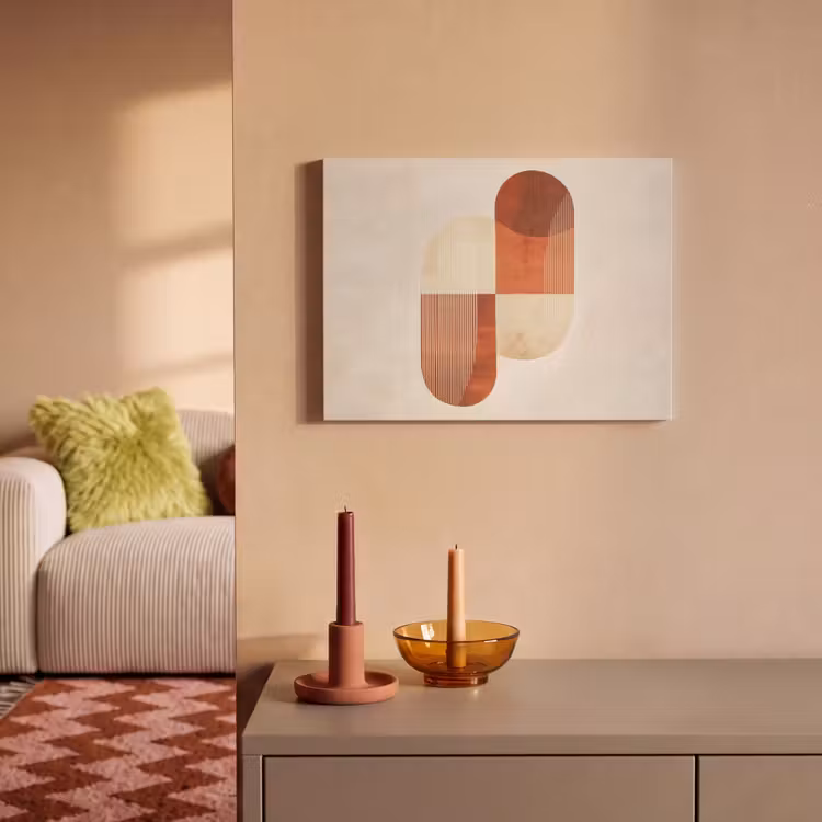 Akoestisch schilderij - Bogen - Beige - Vormen — 2