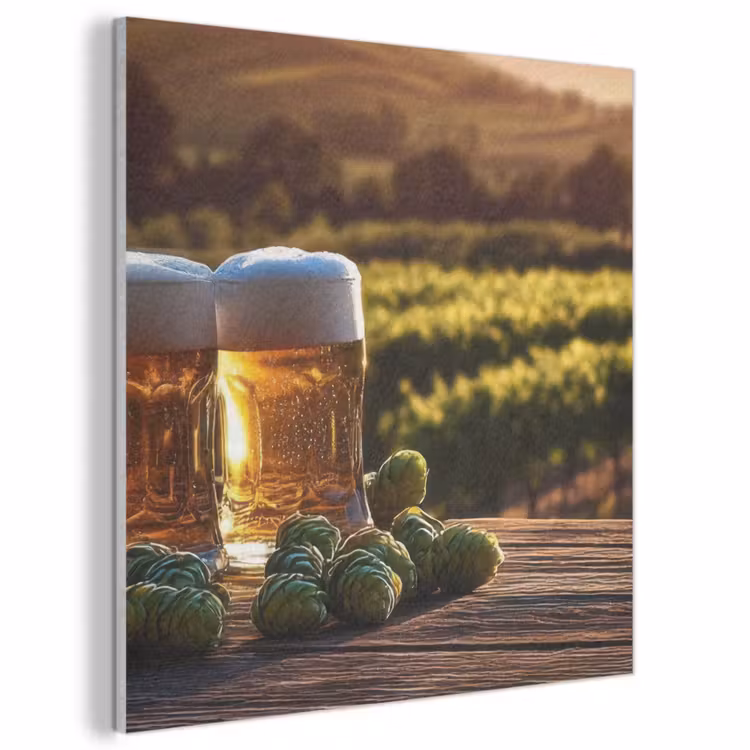 Akoestisch schilderij - Bier - Hop - Landschap — 1
