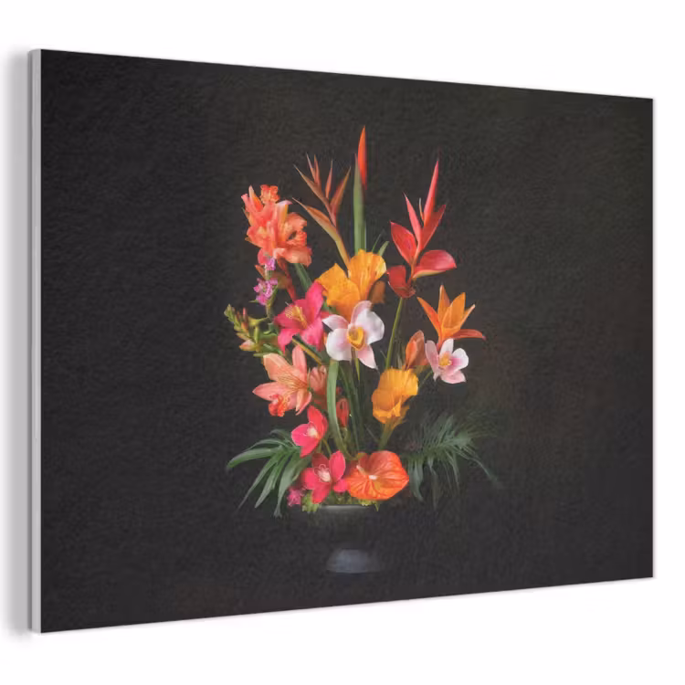 Akoestisch schilderij - Boeket - Bloemen - Exotisch — 1