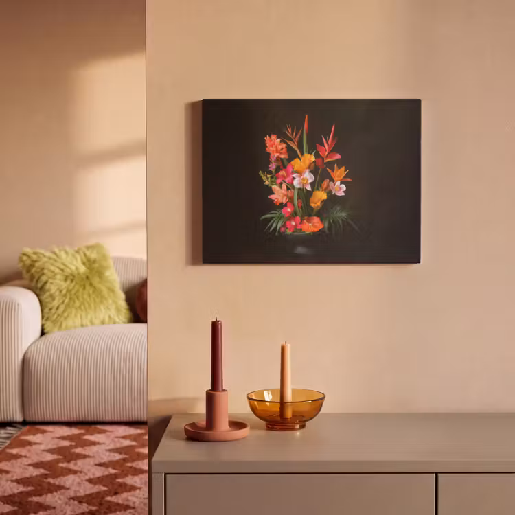 Akoestisch schilderij - Boeket - Bloemen - Exotisch — 2